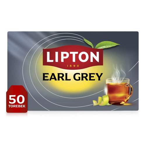 Herbata czarna Lipton Earl Grey 75g - 50 torebek - opinie w konesso.pl