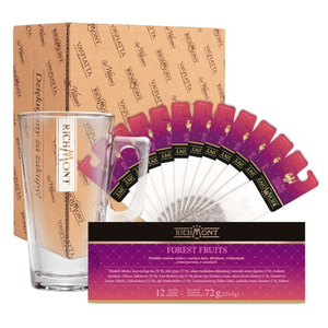 ZESTAW Herbata Richmont Forest Fruits 12 saszetek + Szklanka Richmont Hot 370ml - opinie w konesso.pl