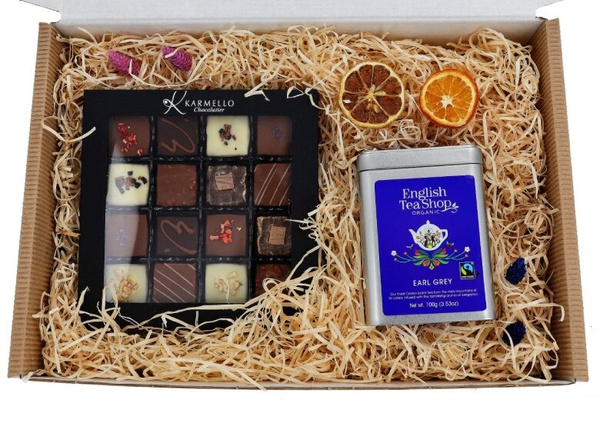 Zestaw prezentowy dla nauczyciela - Pralinki i herbata