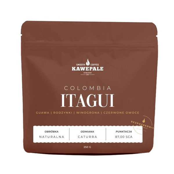 Kawa ziarnista KawePale Colombia Itagui 250g