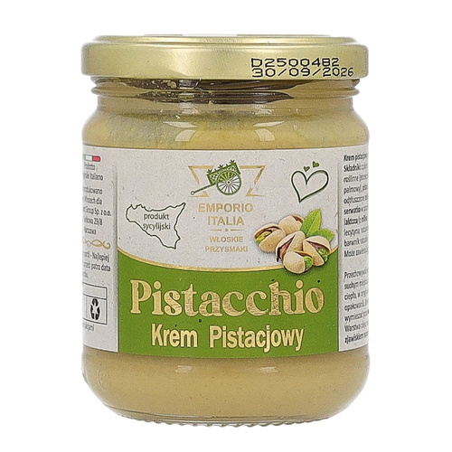Krem pistacjowy Emporio Italia Pistacchio 20% pistacji 190g - opinie w konesso.pl