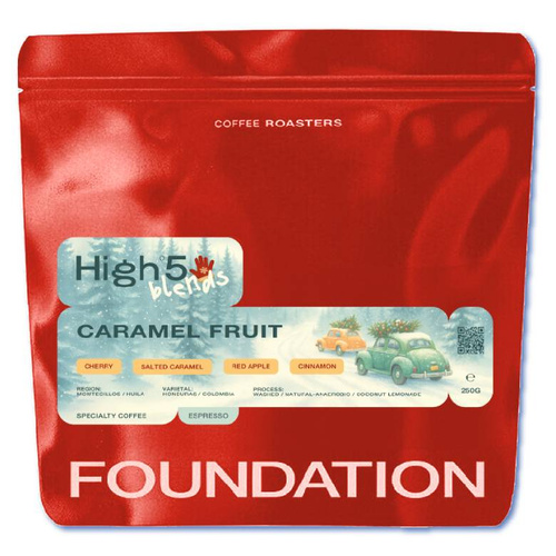 Kawa ziarnista Foundation Coffee Roasters High5 Blend Caramel Fruit Espresso 250g – NIEDOSTĘPNY