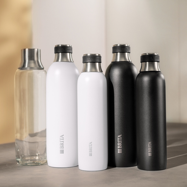 Butelka ze stali nierdzewnej BRITA  sodaTRIO 650ml - Czarna