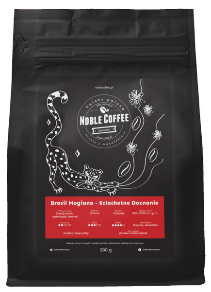 Kawa ziarnista Noble Coffee Brasil Mogiana - Szlachetne Doznanie 1kg