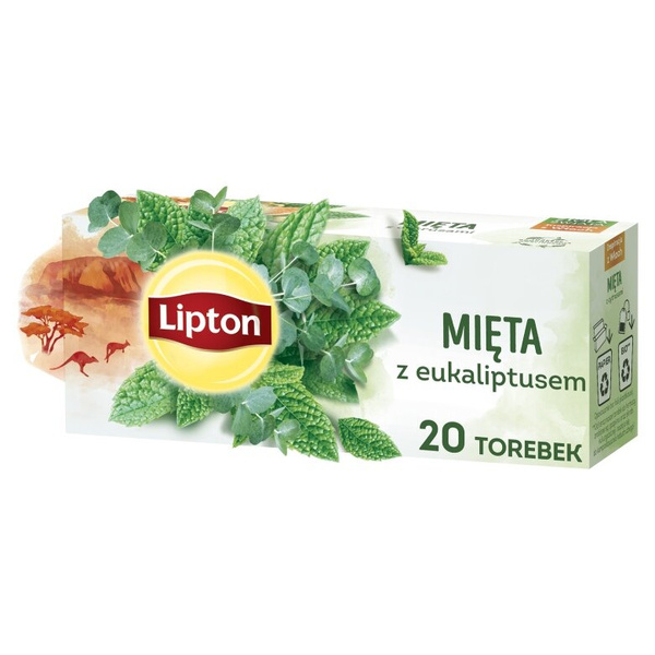 Herbatka ziołowa Lipton Mięta z eukaliptusem 20x1,3g