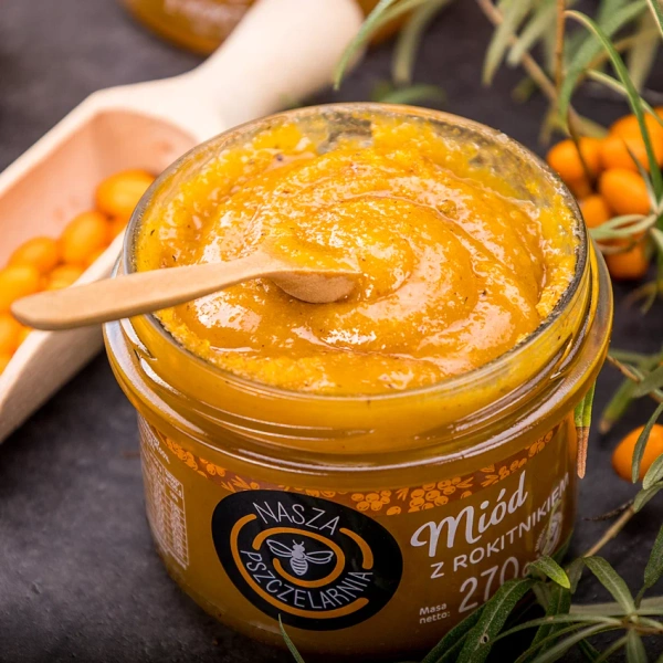 Miód z rokitnikiem Nasza Pszczelarnia 270g