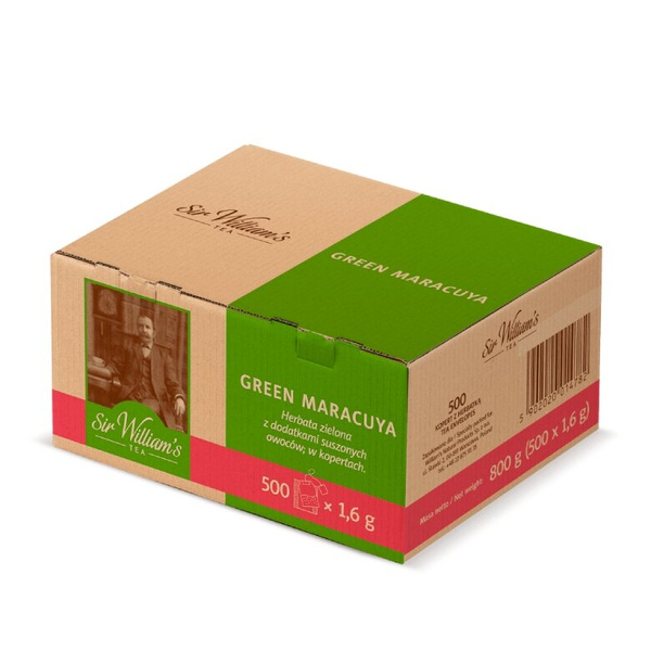 Zielona herbata Sir Williams Tea Green Maracuja 500x1,6g
