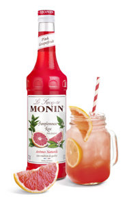 Syrop PINK GRAPEFRUIT MONIN 0,7 L - różowy grejpfrut - opinie w konesso.pl