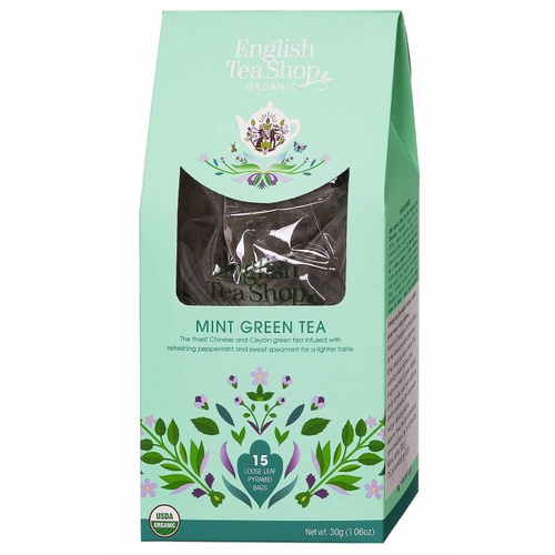 Zielona herbata English Tea Shop Mint Green Tea 15x2g