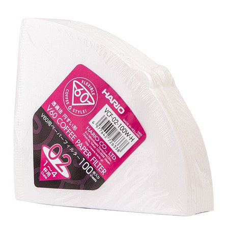 Filtry papierowe Hario V60-02 100szt  - NIEDOSTĘPNY