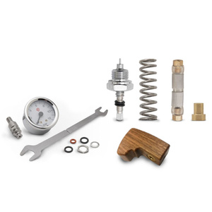 Zestaw do montażu manometru E61 + regulator przepływu wody + drewniana łopatka Lelit Bianca