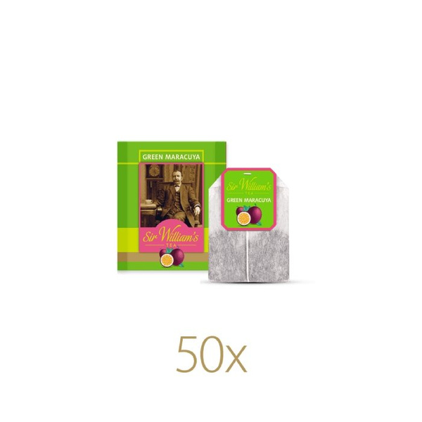 Zielona herbata Sir Williams Tea Green Maracuja 50x1,6g