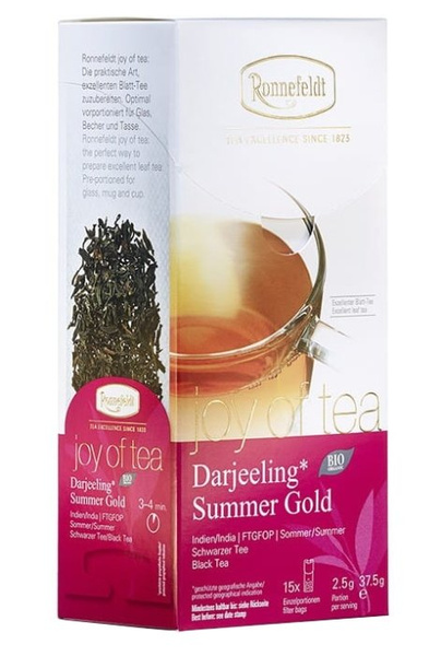 Czarna herbata Ronnefeldt Joy Of Tea Darjeeling Summer Gold 15x2,5g – NIEDOSTĘPNY
