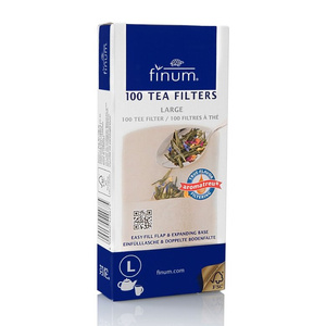 OUTLET - Filtry do herbaty Finum Teaflip Brown L 100szt. - Brązowe