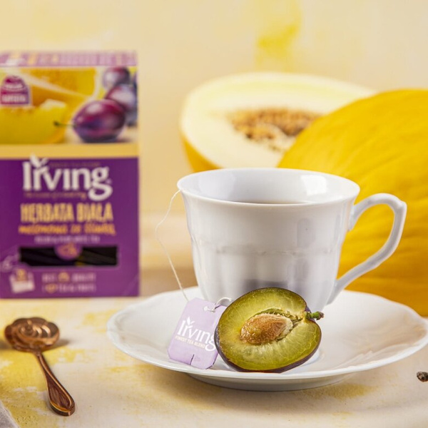 Herbata biała Irving Melonowa ze śliwką 20x1,3g – NIEDOSTĘPNY