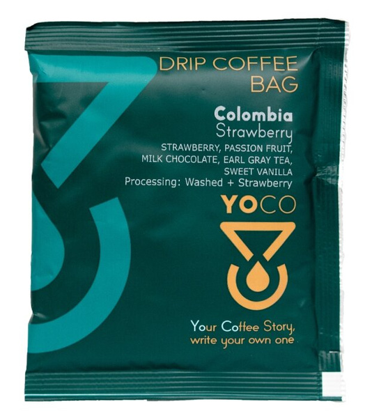 Drip Bag Coffee YoCo Coffee Colombia Strawberry 20x12g - NIEDOSTĘPNY