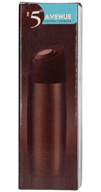 Asobu 5th Avenue Coffee Tumbler - brązowy kubek termiczny 390 ml 