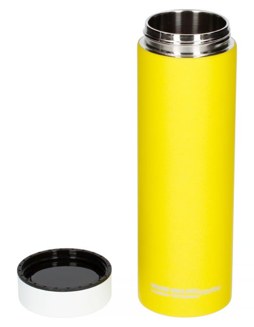 Asobu Le Baton Travel Bottle - żółto-biała butelka termiczna 500 ml