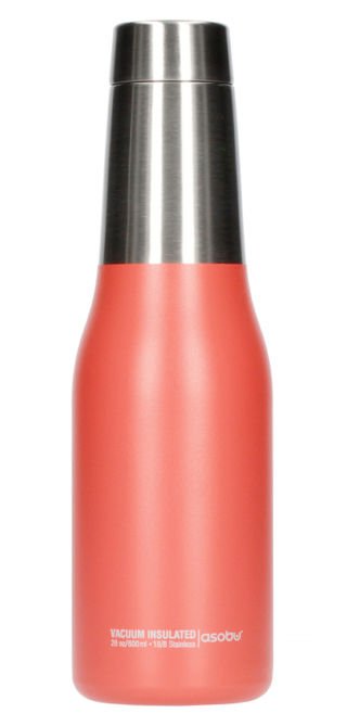 Asobu Oasis Water Bottle - brzoskwiniowa butelka termiczna 600 ml 
