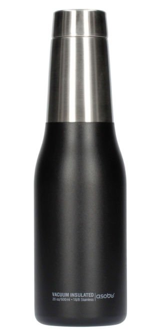 Asobu Oasis Water Bottle - czarna butelka termiczna 600 ml - NIEDOSTĘPNY