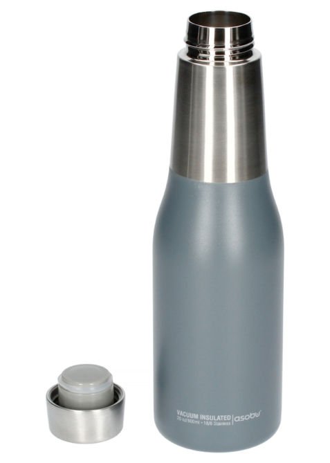 Asobu Oasis Water Bottle - szara butelka termiczna 600 ml - NIEDOSTĘPNY 
