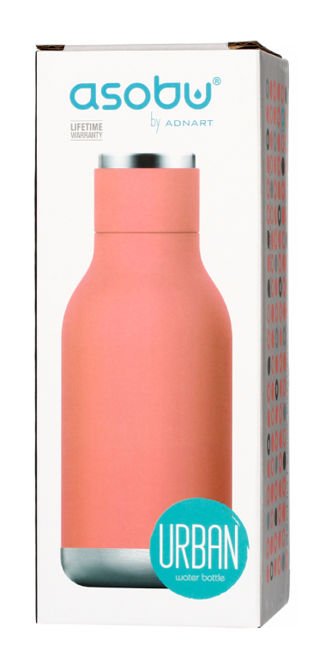 Asobu Urban Water Bottle - brzoskwiniowa butelka termiczna 460 ml 