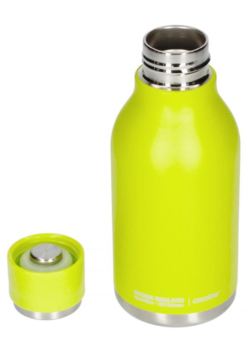 Asobu Urban Water Bottle - limonkowa butelka termiczna 460 ml 
