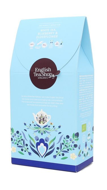 Biała herbata English Tea Shop White Tea Blueberry & Elderflower 15x2g