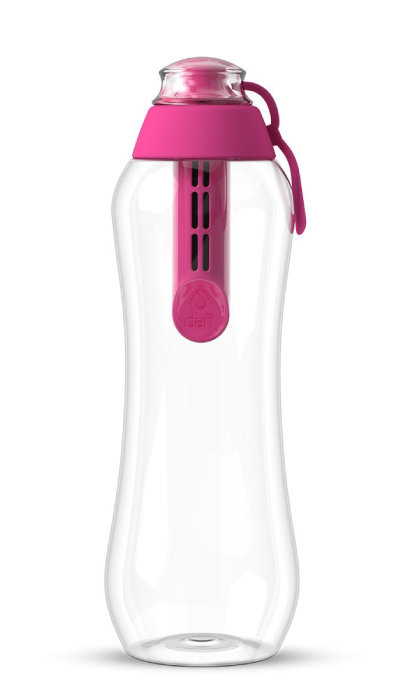Butelka filtrująca wodę Dafi 0,5 L - Różowa