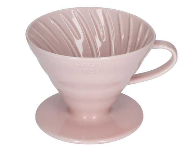 Ceramiczny Drip Hario V60-02 - Różowy