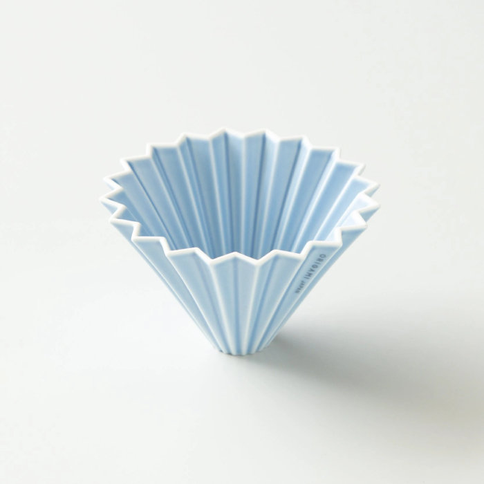 Ceramiczny Origami Dripper M - Niebieski matowy
