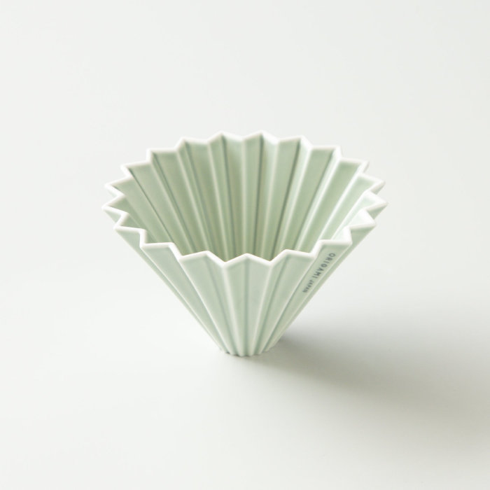 Ceramiczny Origami Dripper M - Zielony matowy