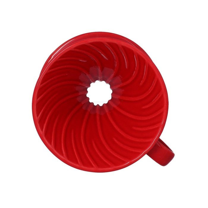 Ceramiczny drip Tiamo z uchem V01 - Czerwony