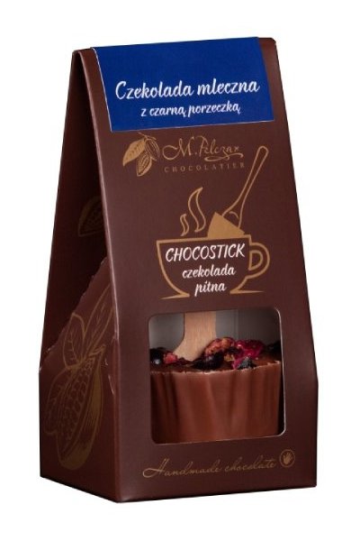 Chocostick M.Pelczar Chocolatier - Czekolada mleczna z nutą czarnej porzeczki 60g