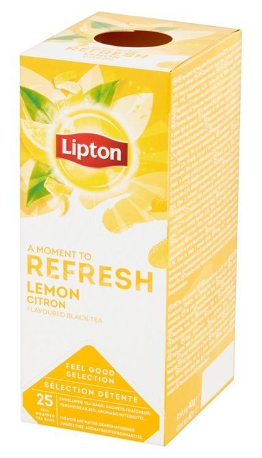 Czarna aromatyzowana herbata Lipton Classic Lemon 25x1,6g