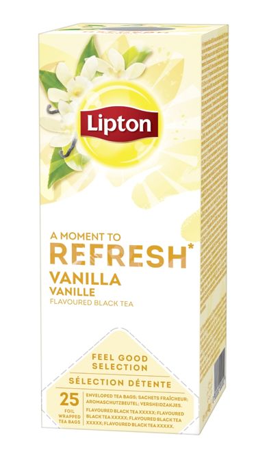 Czarna aromatyzowana herbata Lipton Classic Vanilia 25 kopert - NIEDOSTĘPNY 