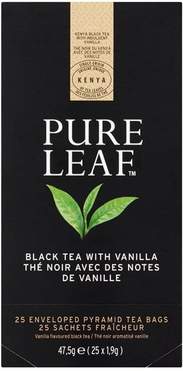 Czarna herbata Pure Leaf Black Vanilla Milima 25x1,9g