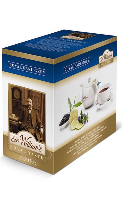 Czarna herbata Sir Williams Royal Taste Earl Grey 50x3g