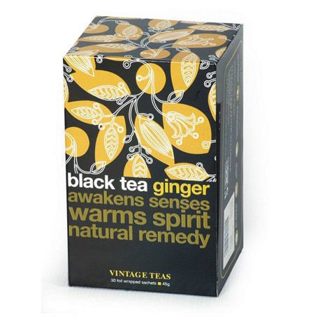 Czarna herbata Vintage Teas Black Tea Ginger - 30x1,5g