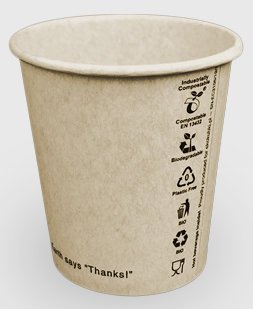 Ekologiczne kubki do kawy 100 ml - 50 sztuk