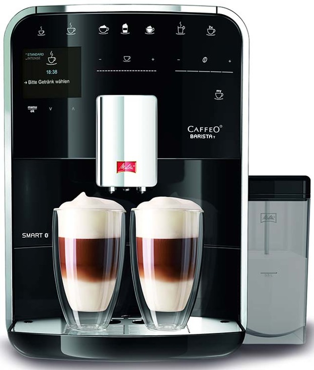 Ekspres do kawy Melitta F83/0-102 Caffeo Barista T Smart - czarny + GRATIS 5 KG KAWY