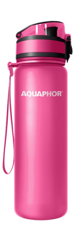 Filtrująca butelka na wodę Aquaphor City 500 ml - Różowa