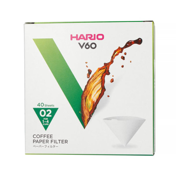 Filtry papierowe do dripa Hario V60-02 40szt 