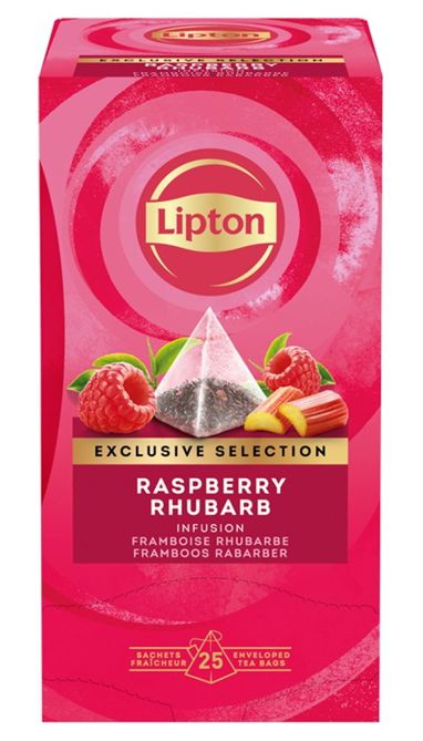 Herbata Lipton Exclusive Selection Raspberry Rhubarb 25x1,8g
