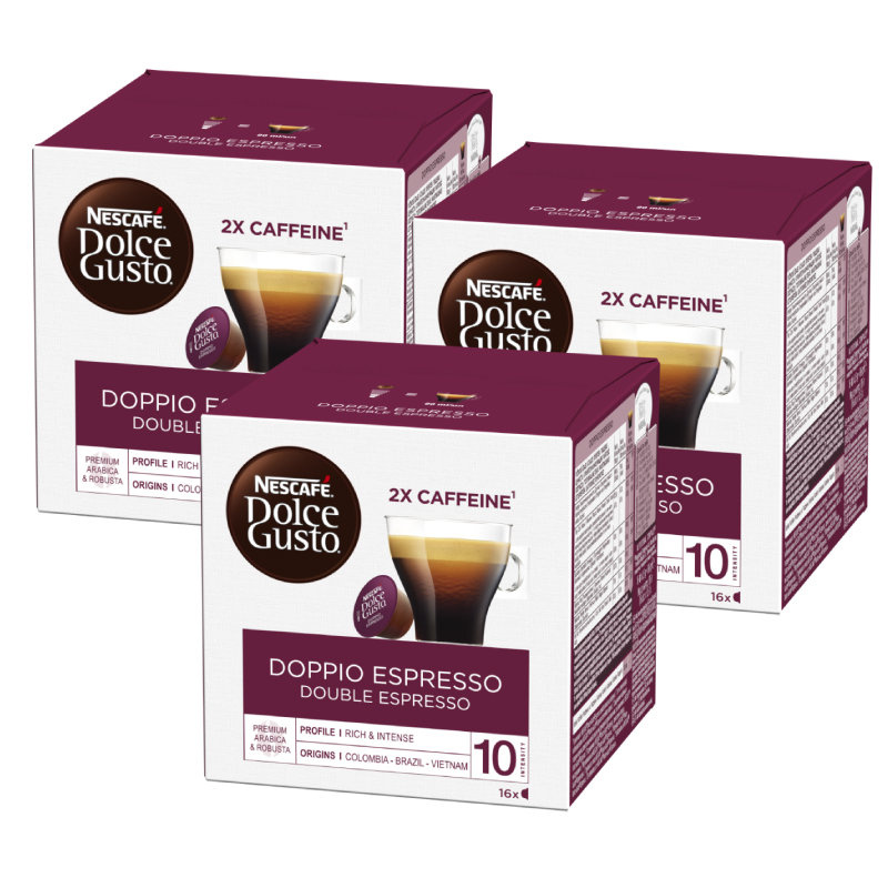 Kapsułki Nescafé Dolce Gusto Doppio Espresso 3x16 sztuk Konesso.pl