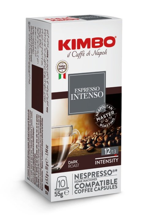 Kapsułki do Nespresso Kimbo 12 Intenso - 10 sztuk