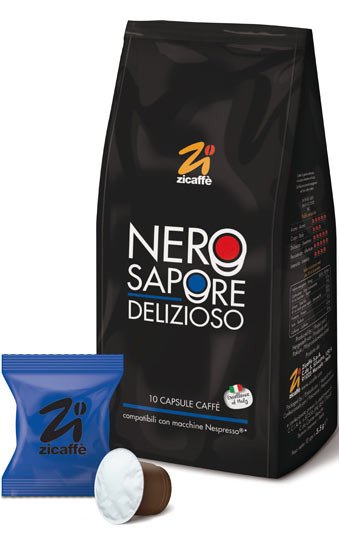 Kapsułki do Nespresso Zicaffe Nerosapore Delizioso - 10 sztuk