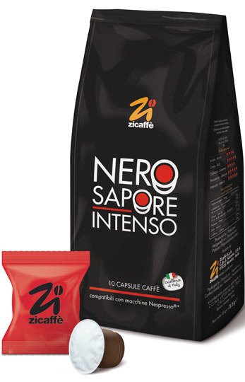 Kapsułki do Nespresso Zicaffe Nerosapore Intenso - 10 sztuk