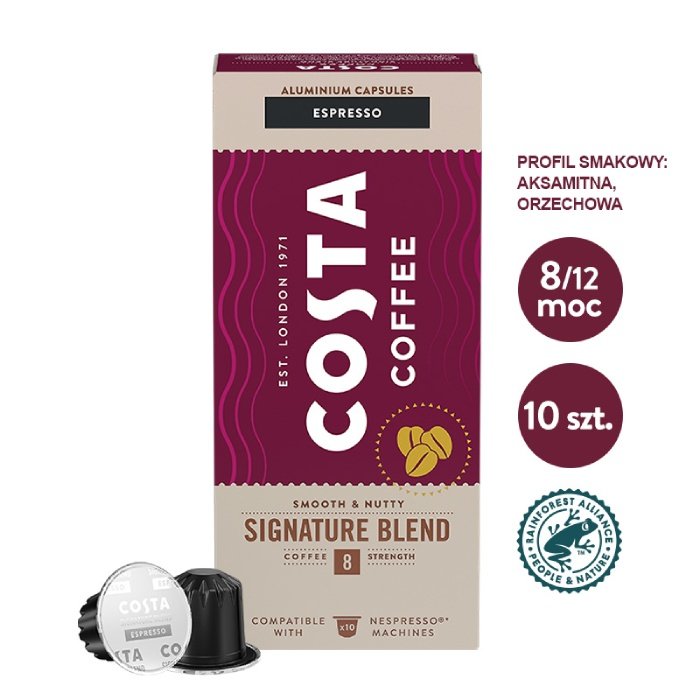 Kawa w kapsułkach Costa Coffee Espresso Signature Blend kompatybilne z ekspresami Nespresso®* - 10 szt.
