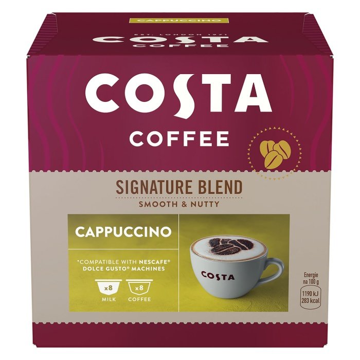 Kawa w kapsułkach Costa Coffee Signature Blend Cappuccino kompatybilna z Dolce Gusto®* - 16 szt.